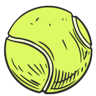 hand drawn tennis ball